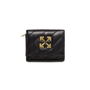 Authentic Off-White Jackhammer French Leather Black Wallet *NEW WITH FLAW*